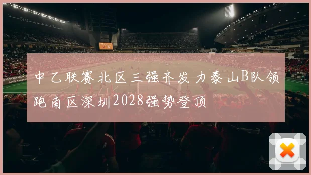 中乙联赛北区三强齐发力泰山B队领跑南区深圳2028强势登顶